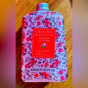Crabtree & Evelyn Rosewater Eau De Rose Bubble Bath 22 fl Oz